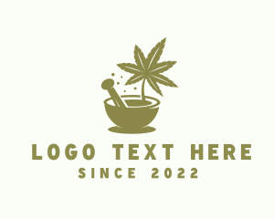 Marijuana Herbal Plant logo