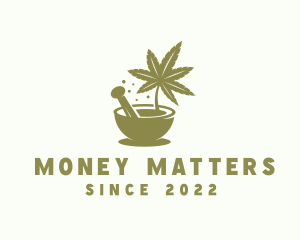 Marijuana Herbal Plant logo