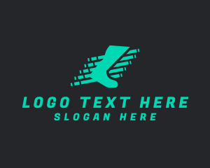 Fast Foot Sprint Letter L logo