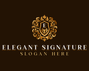 High End Hotel Crest logo design