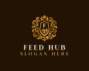 High End Hotel Crest logo design