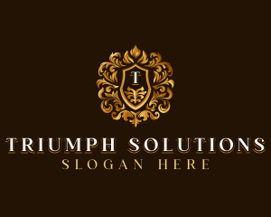 High End Hotel Crest logo design