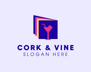 Bar Cocktail Drink logo design