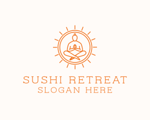 Yoga Meditate Health  logo design