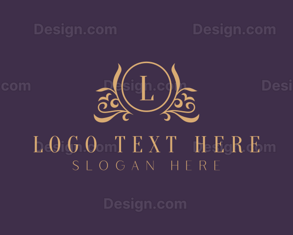 Elegant Floral Crest Logo