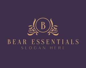 Elegant Floral Crest Logo