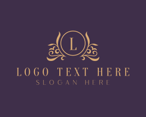 Elegant Floral Crest Logo