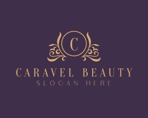 Elegant Floral Crest logo design