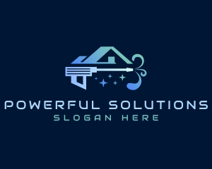 Pressure Washing Disinfection logo design