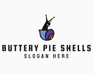 Garden Snail Shell logo design