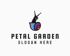 Garden Snail Shell logo design