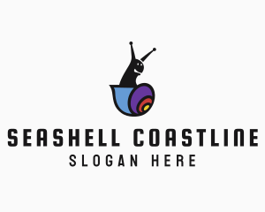 Garden Snail Shell logo design