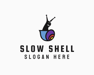 Garden Snail Shell logo design