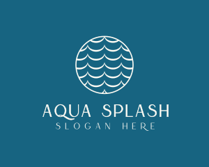 Wave Water Splash logo design