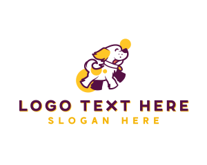 Dog Playful Pet logo