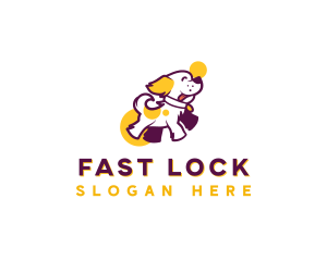 Dog Playful Pet Logo