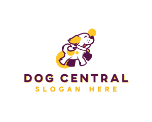 Dog Playful Pet logo design