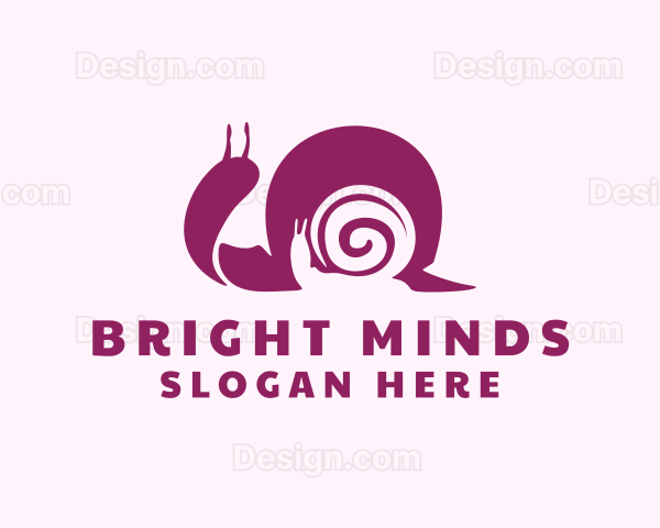 Spiral Shell Snail Logo