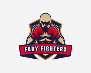 Boxing Fighter Athlete logo design