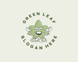 Marijuana Weed Herbal logo design