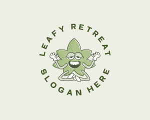 Marijuana Weed Herbal logo design