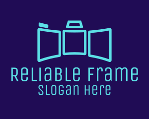 Panorama Camera Frame  logo design