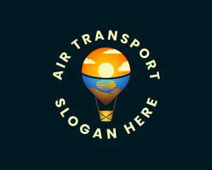 Hot Air Balloon Travel logo design