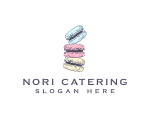 Sweet Macaron Dessert logo design