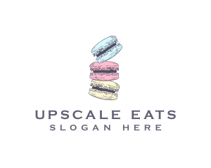 Sweet Macaron Dessert logo design