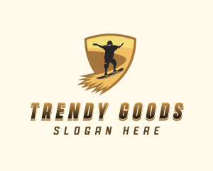 Adventure Sandboarding Man logo design