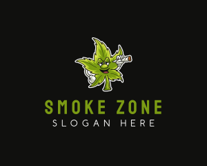 Weed Tobacco Smoker logo design