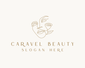 Flower Beauty Woman logo design