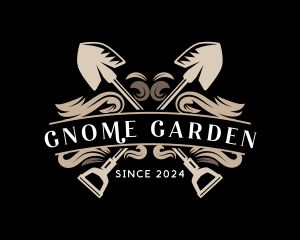 Shovel Landscaping Garden logo design