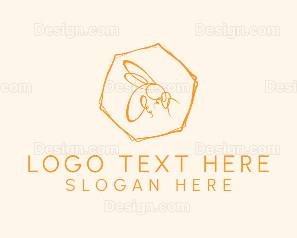 Hexagon Bee Farm Logo