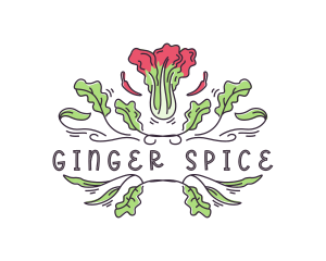 Spice Kimchi Cabbage logo design