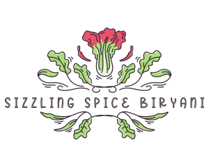 Spice Kimchi Cabbage logo design