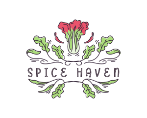 Spice Kimchi Cabbage logo design