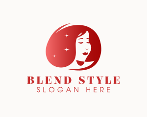 Woman Hair Styling logo design