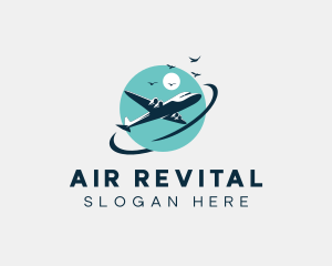 Airplane Flight Aviation logo design