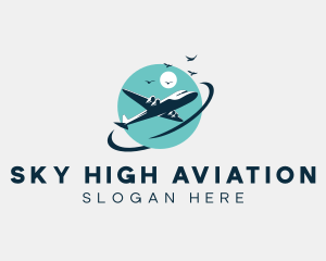 Airplane Flight Aviation logo
