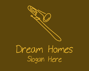 Golden Trumpet Monoline  Logo