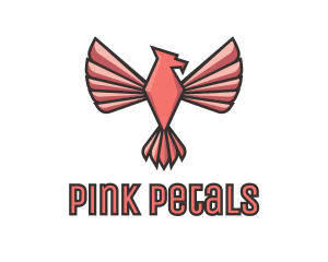 Pink Eagle Bird logo