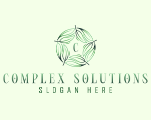 Environmental Garden Leaves logo design