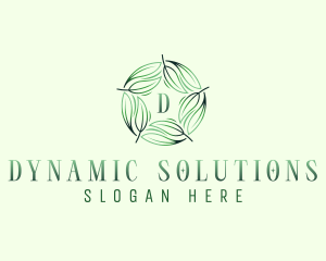 Environmental Garden Leaves logo design