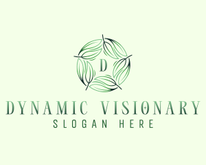 Environmental Garden Leaves logo design