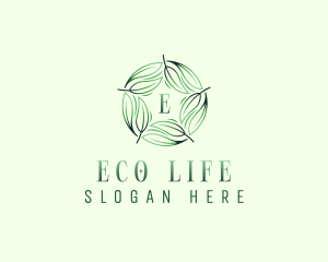 Environmental Garden Leaves logo design