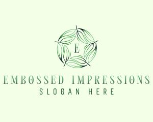 Environmental Garden Leaves logo design