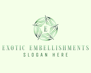 Environmental Garden Leaves logo design