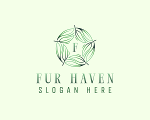 Environmental Garden Leaves logo design