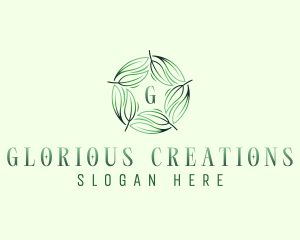 Environmental Garden Leaves logo design